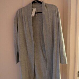 akris cashmere grey dress and sweater set